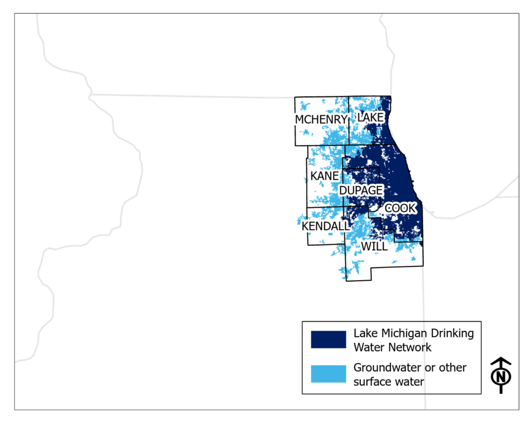 map of northeast Illinois
